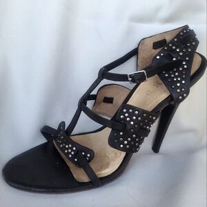 LAMB Heels by Gwen Stefani Sexy Strappy Black High Heel Sandals Size 7